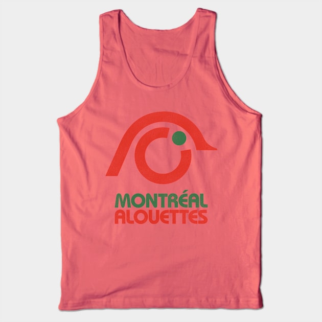 Defunct Montreal Alouettes Football Team Tank Top by Defunctland